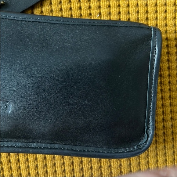 Vintage Coach Black Leather Chunky Case Multipurpose Make-up Money Pouch - Picture 3 of 14